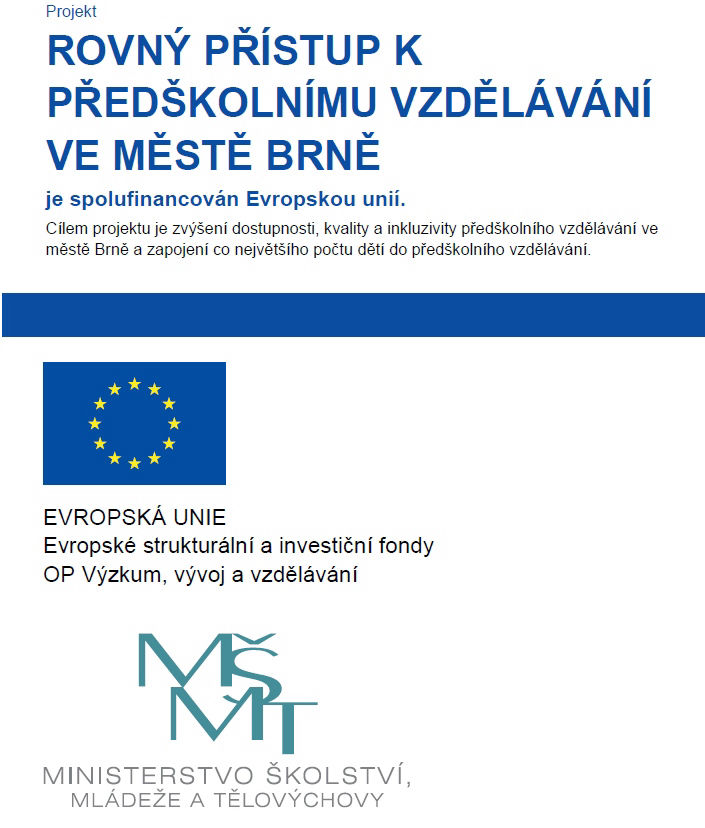 Rovný přístup k&nbsp;předškolnímu vzdělávání v&nbsp;městě Brně